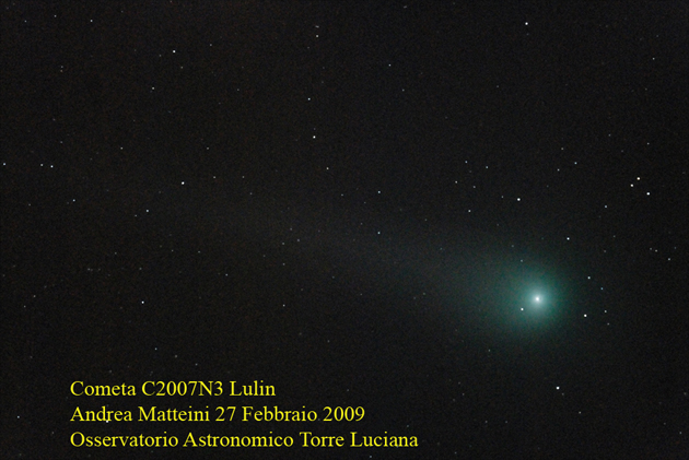 foto Cometa Lulin 